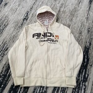 And1 Basketball Company since Day 1 Full‎ Zip Logo sweatshirt hoodie NY Large L